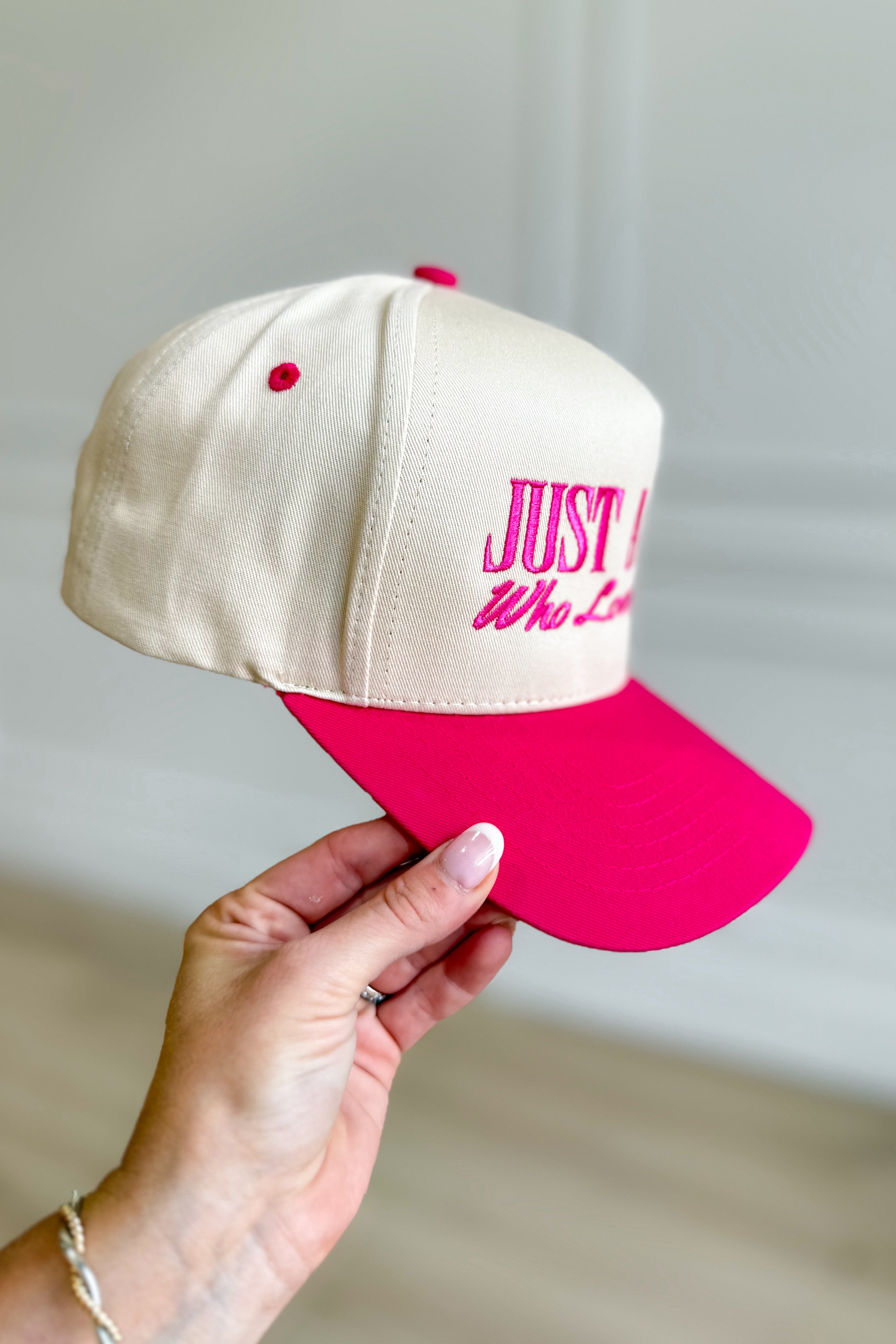 Just a Girl Who Loves Jesus Trucker Hat - Be You Boutique