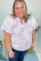 Cassidy Landscape Printed Blouse Top - Be You Boutique