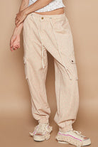 Camille Floral Twill Pocket Detail Jogger Pant Bottoms - Be You Boutique