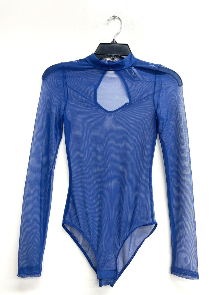 Uptown Long Sleeve Mesh Mock Neck Snap Bottom Bodysuit - Be You Boutique