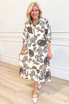 Logan Harvest Floral Midi Dress (XL-2X coming soon) - Be You Boutique