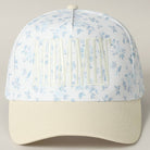 MOMMIN Embroidered Flower Trucker Hat - Be You Boutique