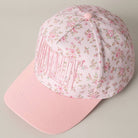 MOMMIN Embroidered Flower Trucker Hat - Be You Boutique