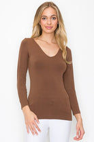 Katie Seamless Basic Reversible Long Sleeve Top [REG & PLUS] - Be You Boutique