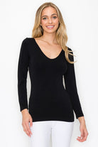 Katie Seamless Basic Reversible Long Sleeve Top [REG & PLUS] - Be You Boutique