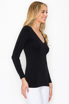 Katie Seamless Basic Reversible Long Sleeve Top [REG & PLUS] - Be You Boutique