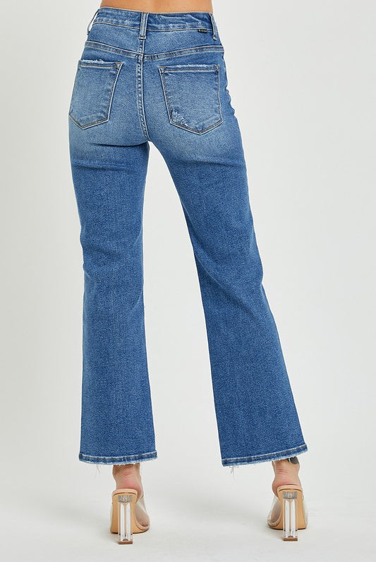 Risen Luke High Rise Relaxed Straight Denim Jeans - Be You Boutique