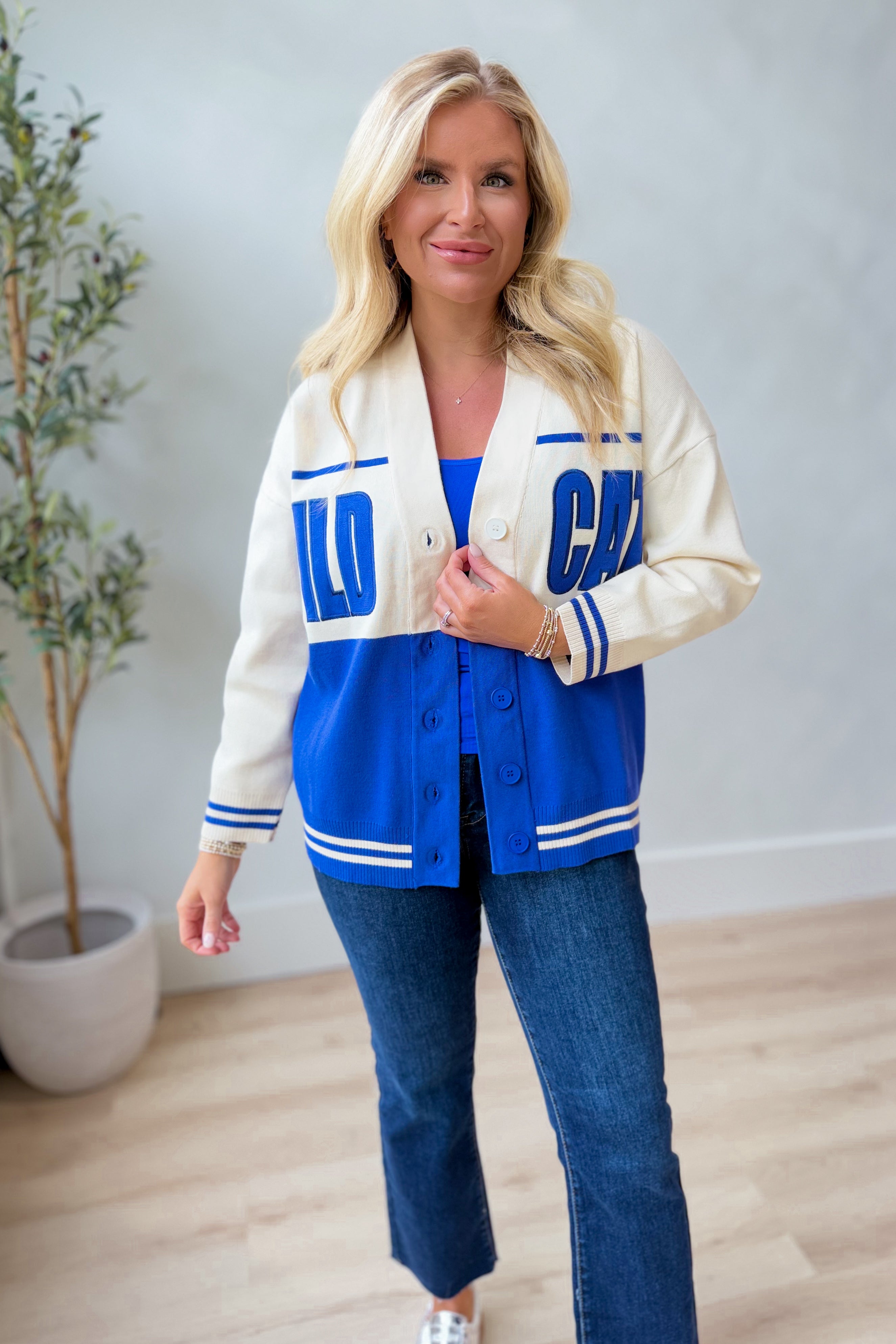 GameDay Social Carly Kentucky Game Day Cardigan - Be You Boutique