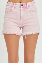 Risen Annie High Rise Fray Hem Shorts - Be You Boutique