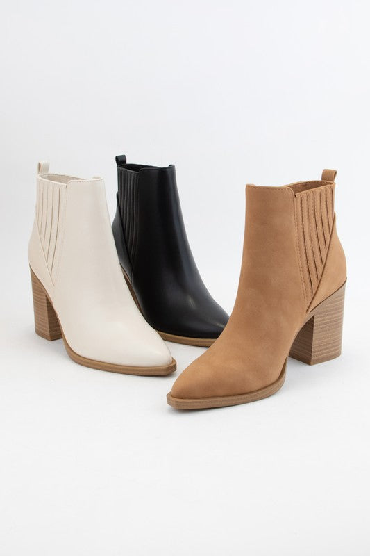 Duvets Pointed Toe Ankle Boot Booties - Be You Boutique