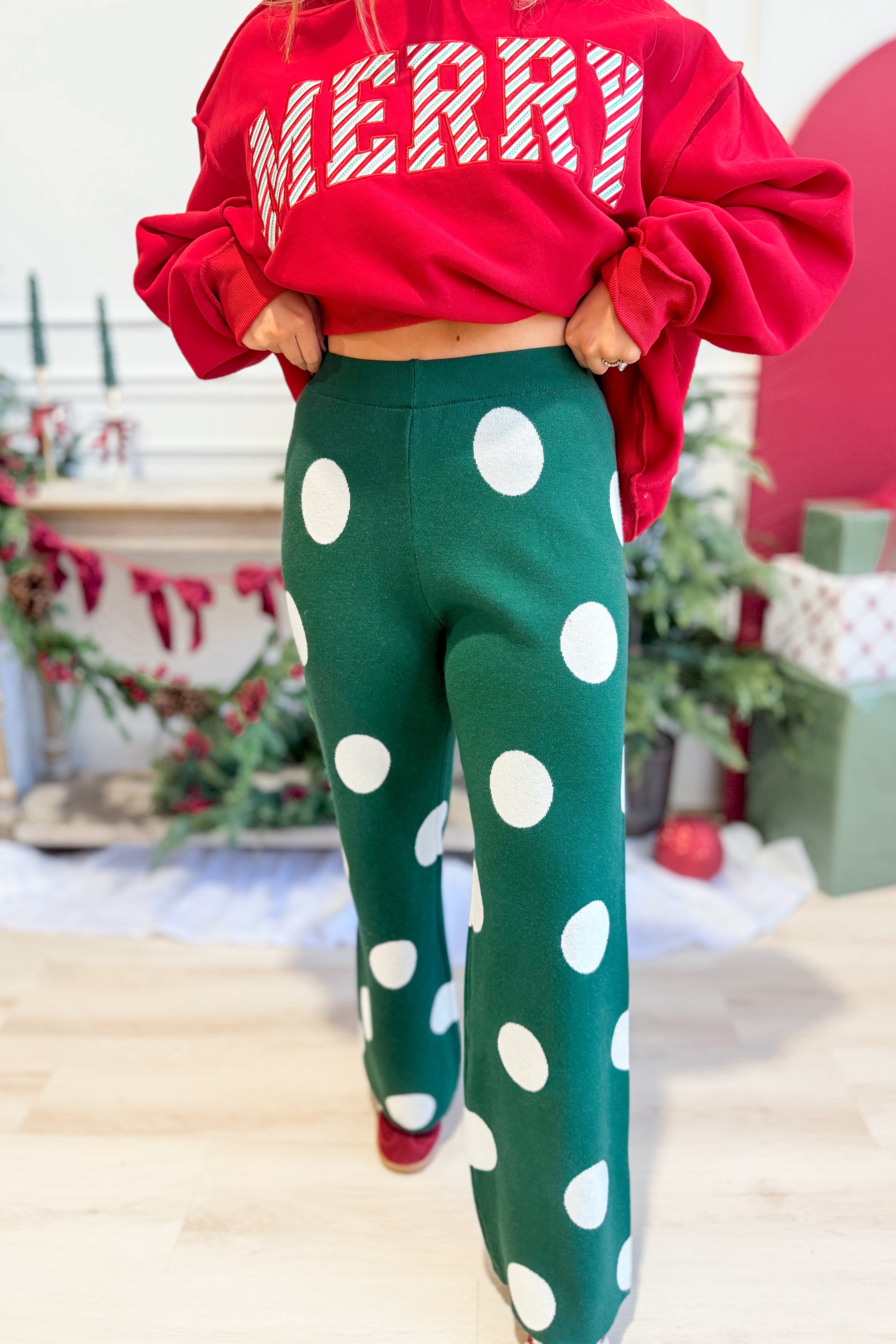 TWENTIFOURTH Laurie polka dot pants with a playful dotted pattern and relaxed fit