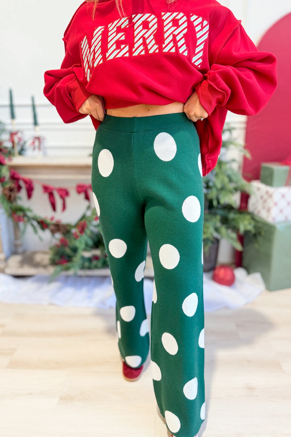 TWENTIFOURTH Laurie polka dot pants with a playful dotted pattern and relaxed fit