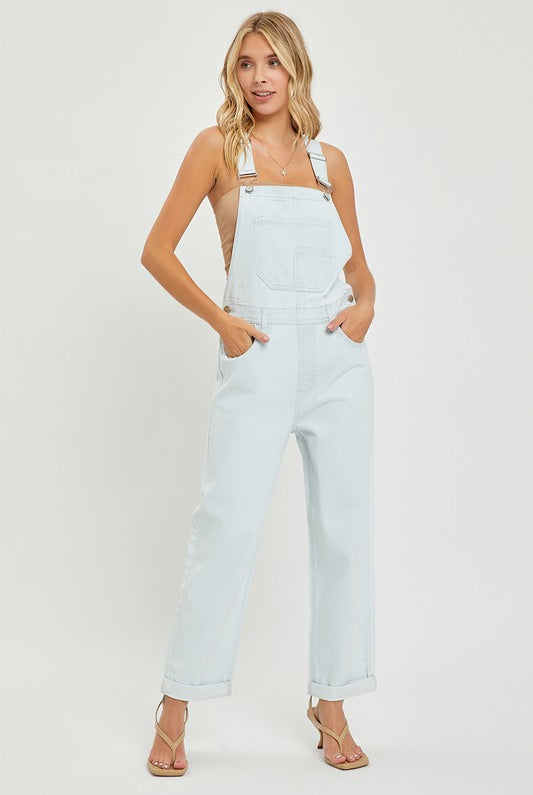 Risen Bluebird Oversized Denim Overall Jeans - Be You Boutique