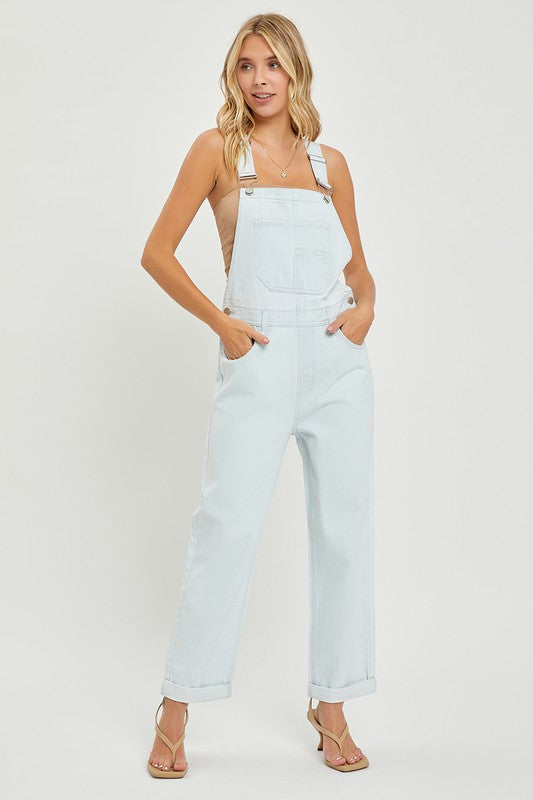 Risen Bluebird Oversized Denim Overall Jeans - Be You Boutique