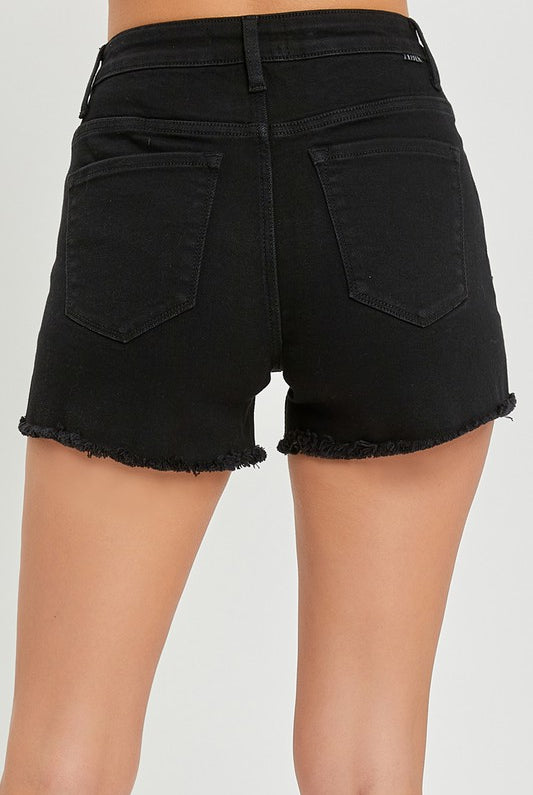Risen Buster High Rise Basic Denim Shorts - Be You Boutique