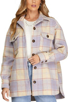 Loran Plaid Button Down Shacket - Be You Boutique