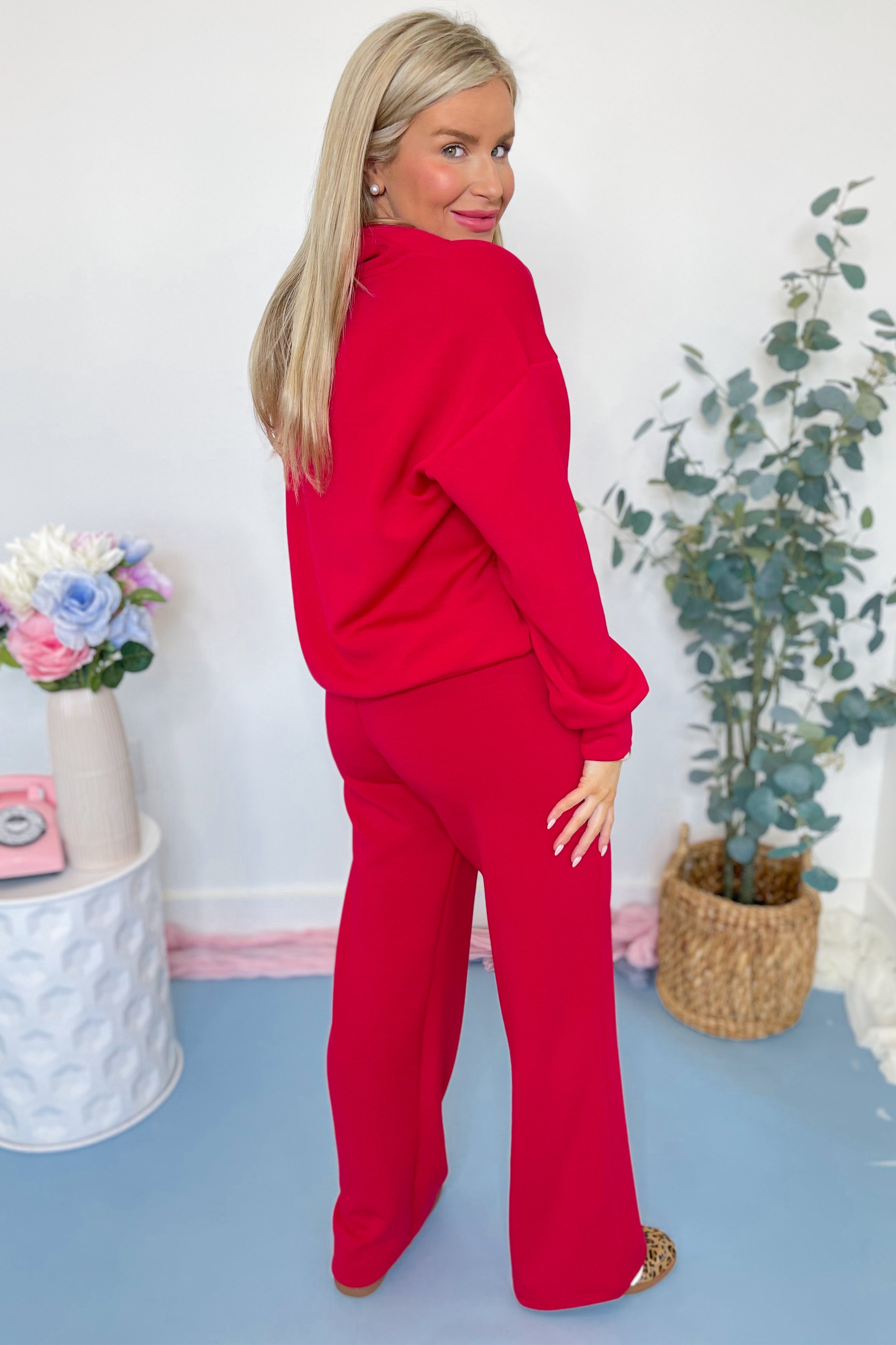 Selena Scuba Luxe Pullover and Pant Set - Be You Boutique