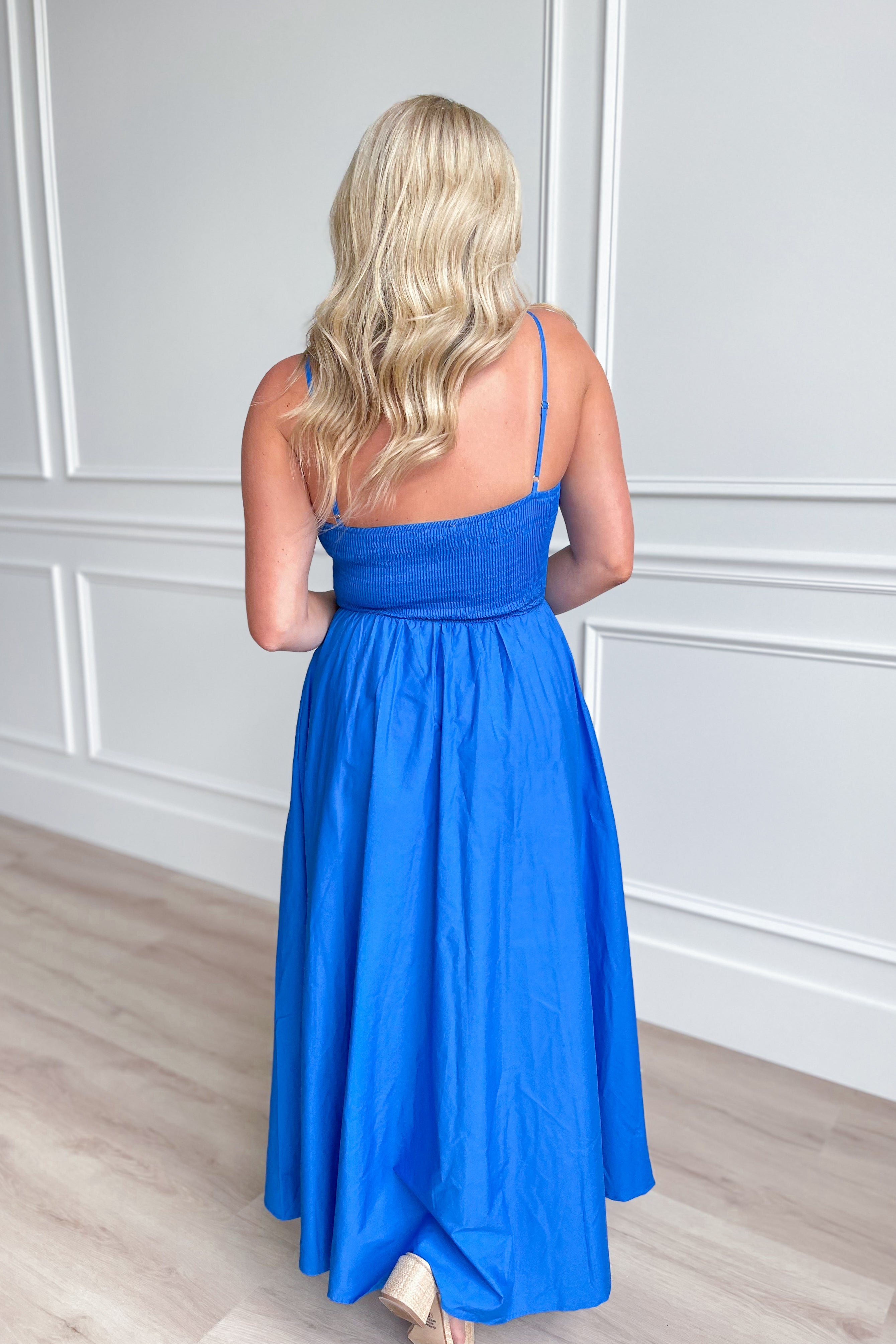 Becca Sweetheart Solid Trim Midi Dress - Be You Boutique