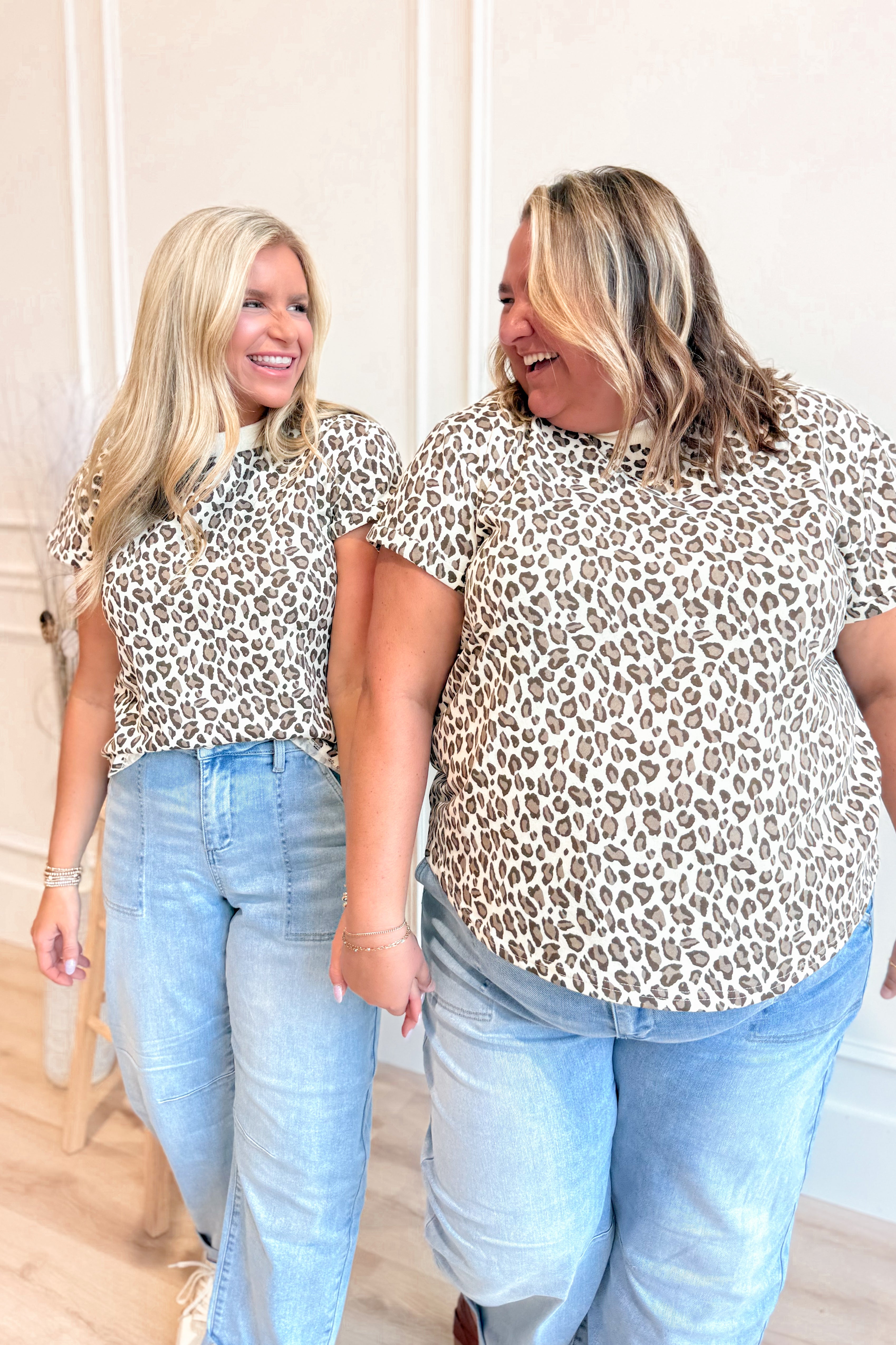 Landry Animal Print Short Sleeve Top - Be You Boutique