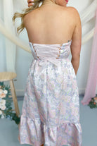 Lily Tube Long Chiffon Lace Up Dress - Be You Boutique