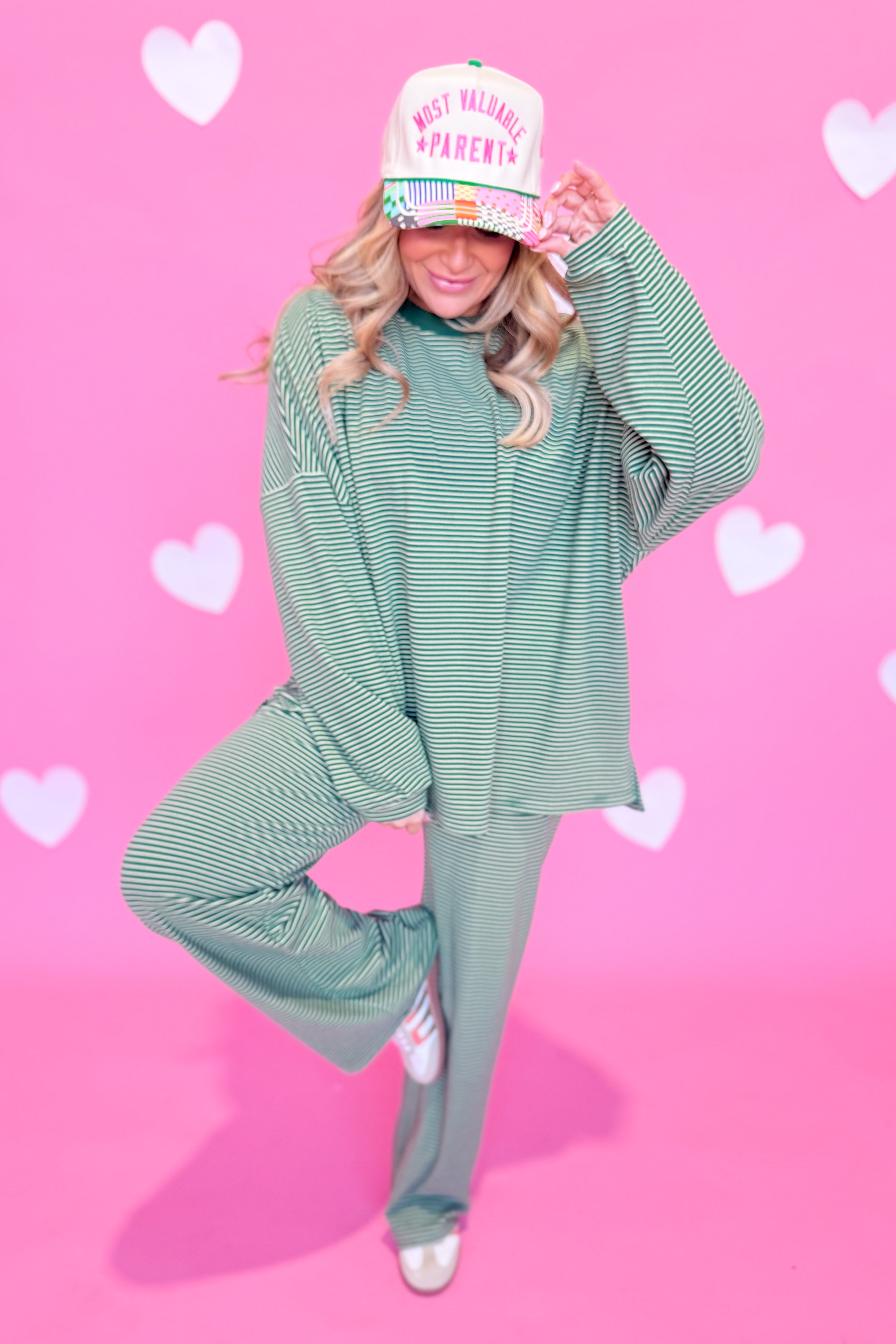 Ella Striped Long Pant - Be You Boutique