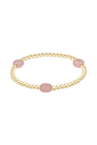 Enewton 3mm pink opal admire gem, round pink gemstone for jewelry, showcasing its vibrant color and smooth polished surface.