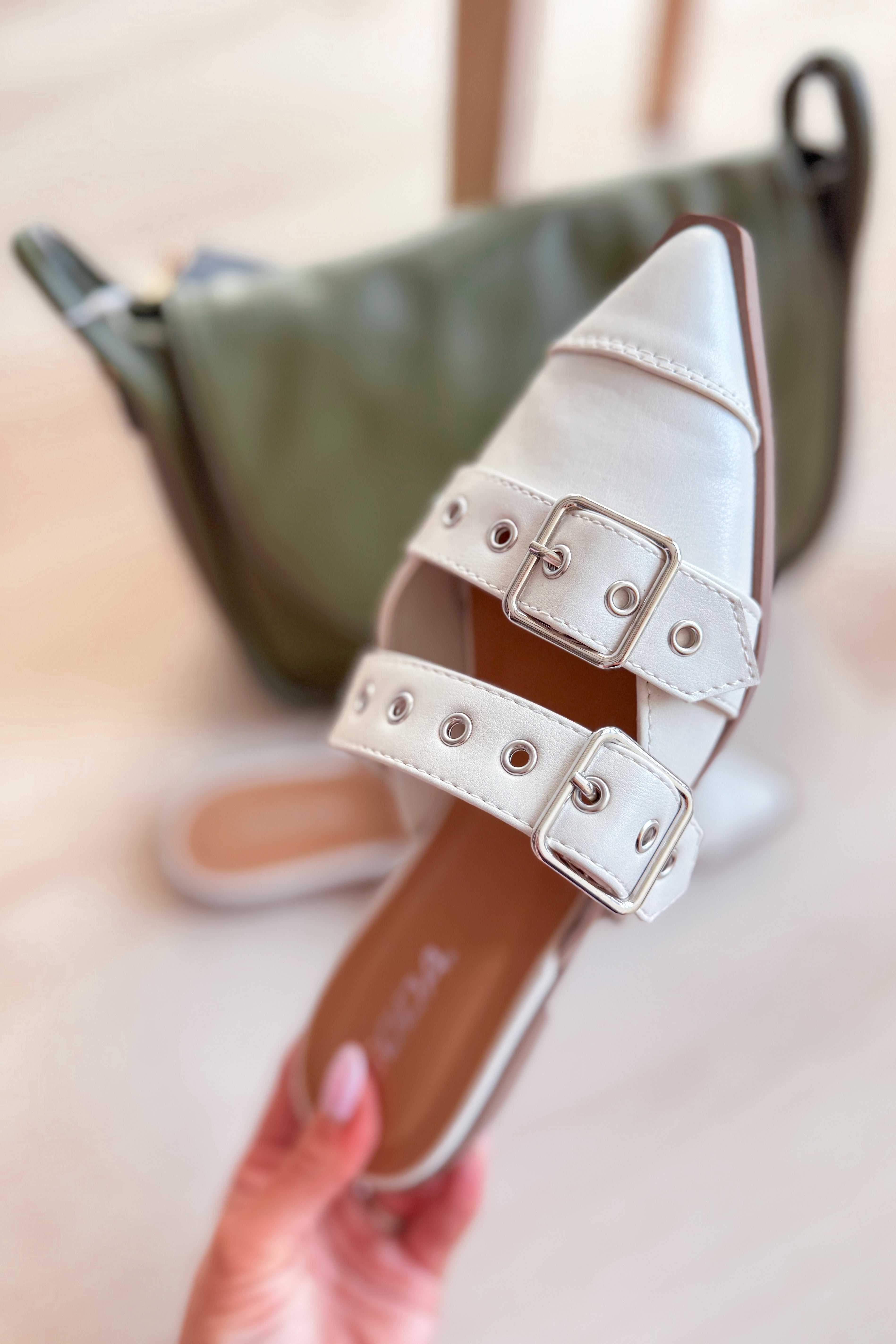 Soda Usual Solid Pointed Toe Slip On Flats - Be You Boutique