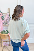 Cindy Pin Striped Collared Neck Top - Be You Boutique