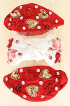 Valentines Knotted Embellished Headband - Be You Boutique