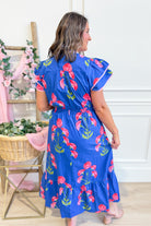 Maybel Floral Flutter Sleeve Dress - Be You Boutique
