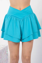 Karen V Shaped Waist Athletic Activewear Skort Shorts - Be You Boutique