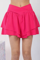 Karen V Shaped Waist Athletic Activewear Skort Shorts - Be You Boutique