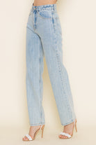 Kelsea Rhinestone Studded Denim Jean - Be You Boutique
