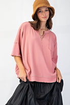 SPRING2025 EASEL WOMEN 116 Basic Tops - Be You Boutique