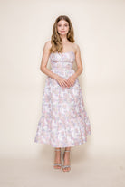 Lily Tube Long Chiffon Lace Up Dress - Be You Boutique