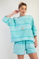 Casi Mineral Wash Terry Knit Set - Be You Boutique