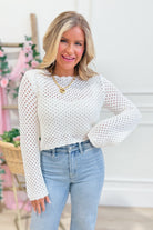 Tony Crochet Open Knit Sweater - Be You Boutique