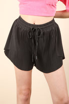 Chasity Pleated Drawstring Short - Be You Boutique