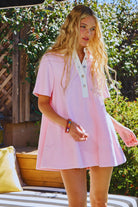 Poppy Terry Knit Pleated Dress - Be You Boutique