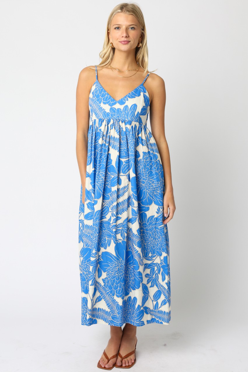 Lanie Summer Floral Maxi Dress - Be You Boutique