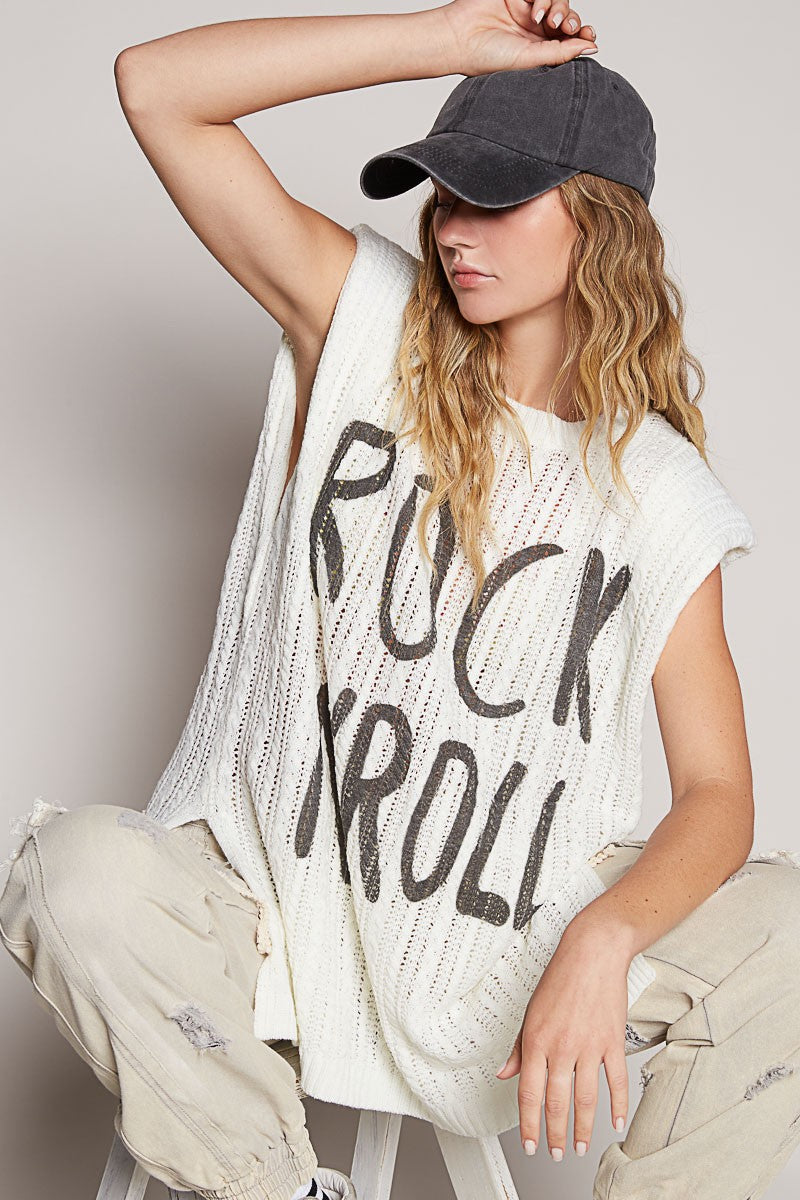 Rock n Roll Sweater Top - Be You Boutique