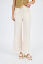 Mallory Linen Drawstring Pant - Be You Boutique