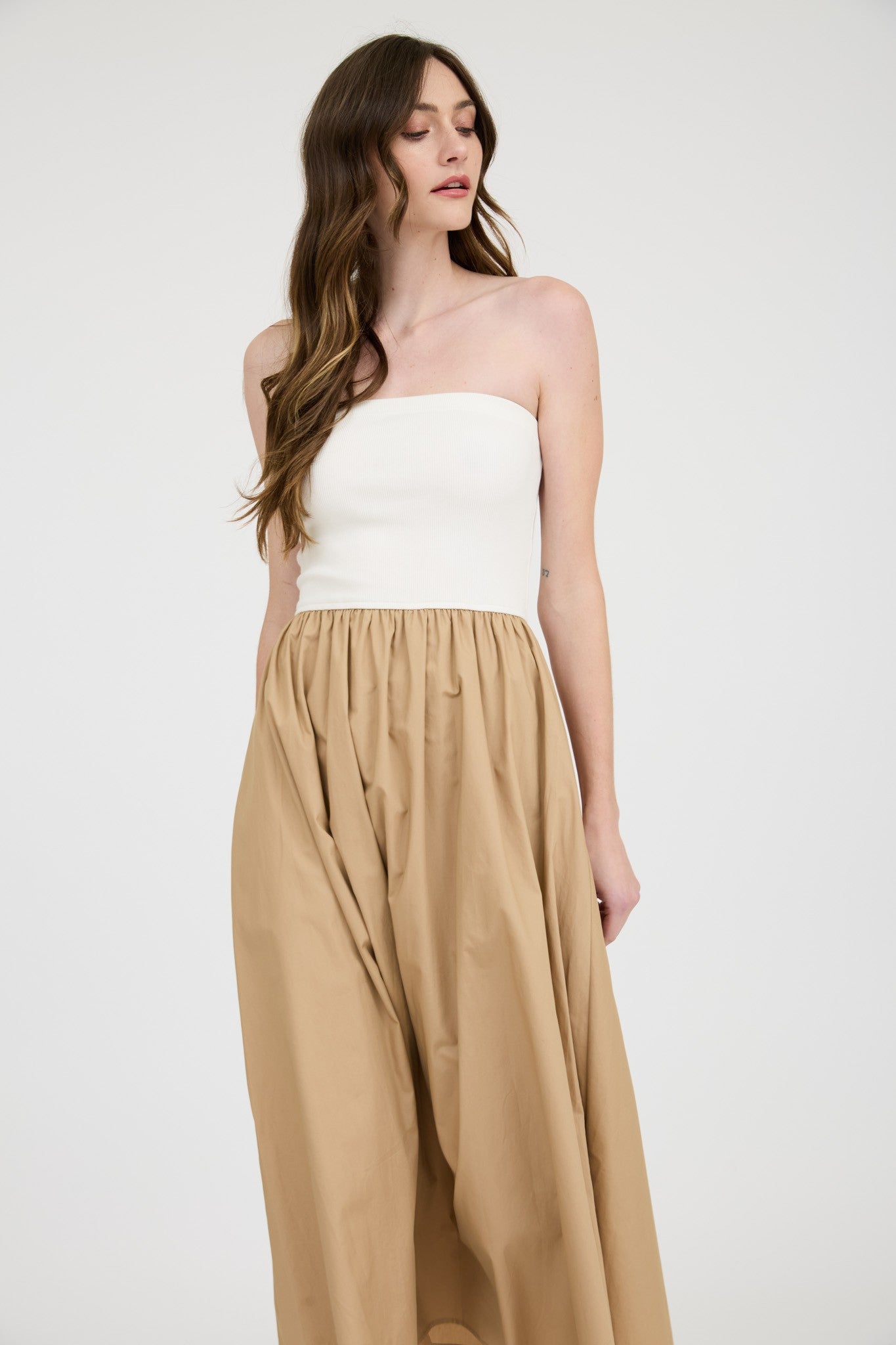 Rebecca Knit Strapless Midi Dress - Be You Boutique