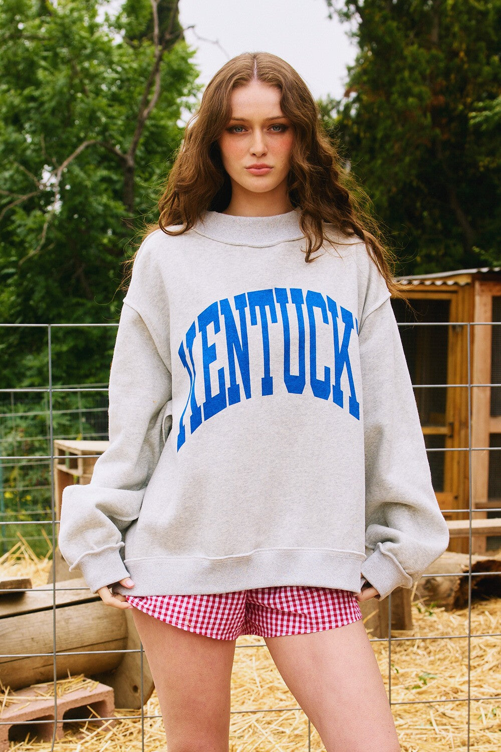 Kentucky Reversible Mock Neck Sweatshirt - Be You Boutique