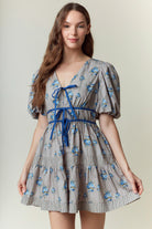 Kelly Floral Puff Sleeve Dress - Be You Boutique