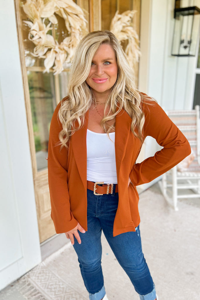 Chester Long Sleeve Solid Color Boyfriend Blazer - Be You Boutique