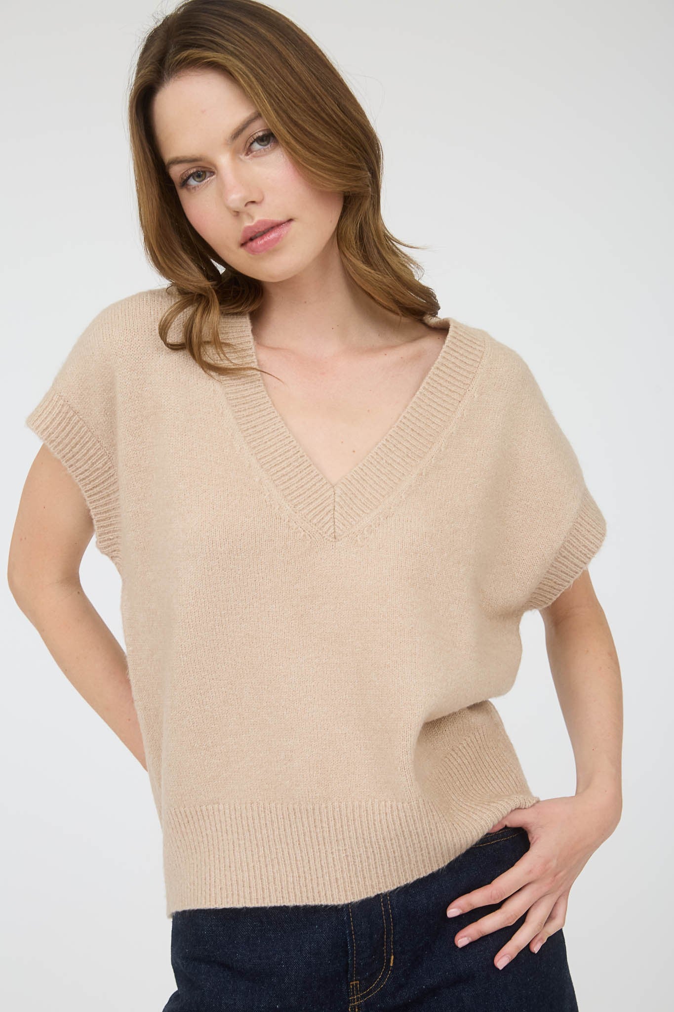 Jasmine Short Sleeve Knit Top - Be You Boutique