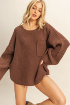 London Oversized Knitted Sweater Top - Be You Boutique