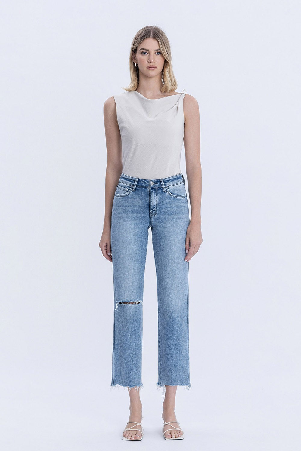 Vervet Oliver High Rise Straight Leg Jean - Be You Boutique