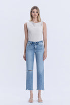 Vervet Oliver High Rise Straight Leg Jean - Be You Boutique